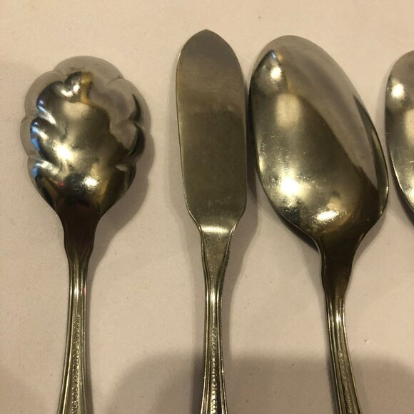 Oneida Victorian Manor 5 Piece Hostess Set Stainless Cutlery Flatwear - Picture 6 of 7